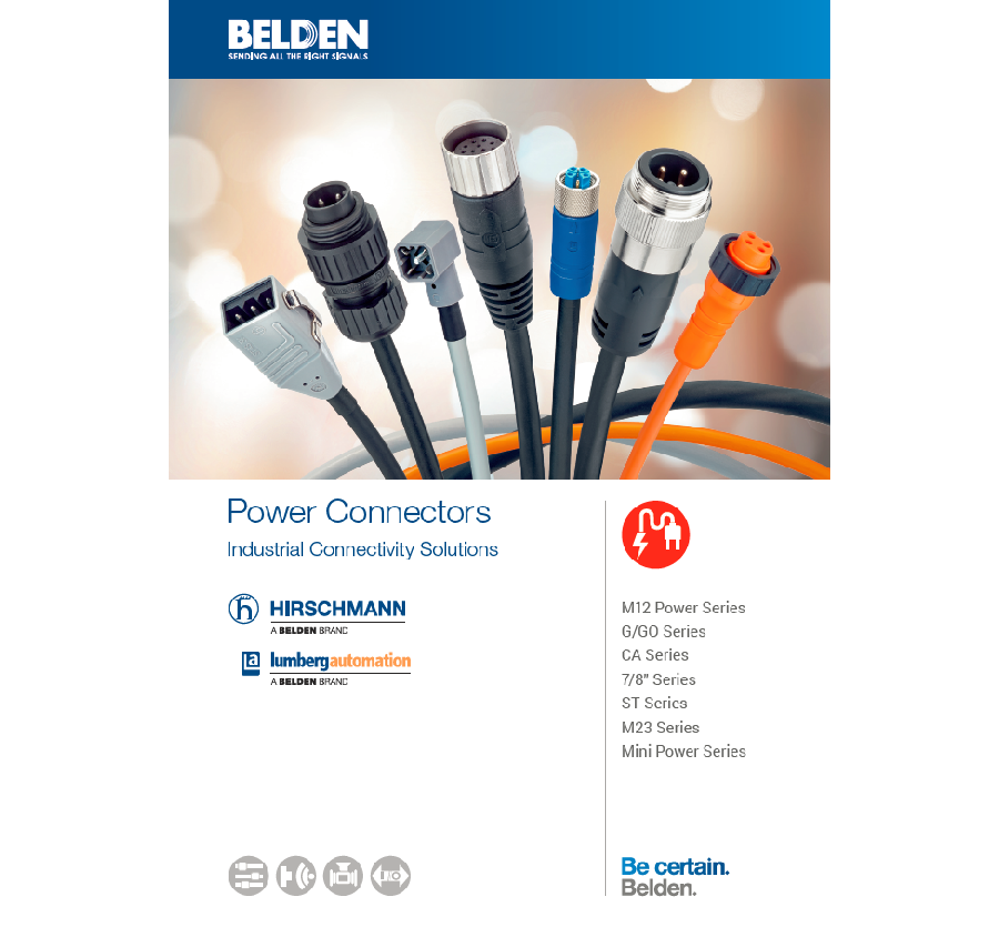 Belden Power Connectors Industrial Connectivity Solutions